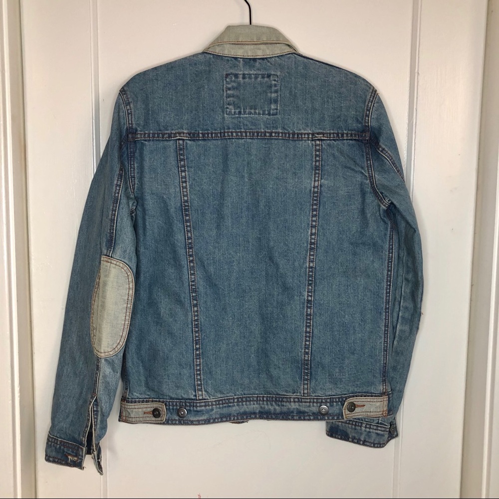 Forever 21 Mens Denim jacket elbow patch Small - Picture 4 of 4